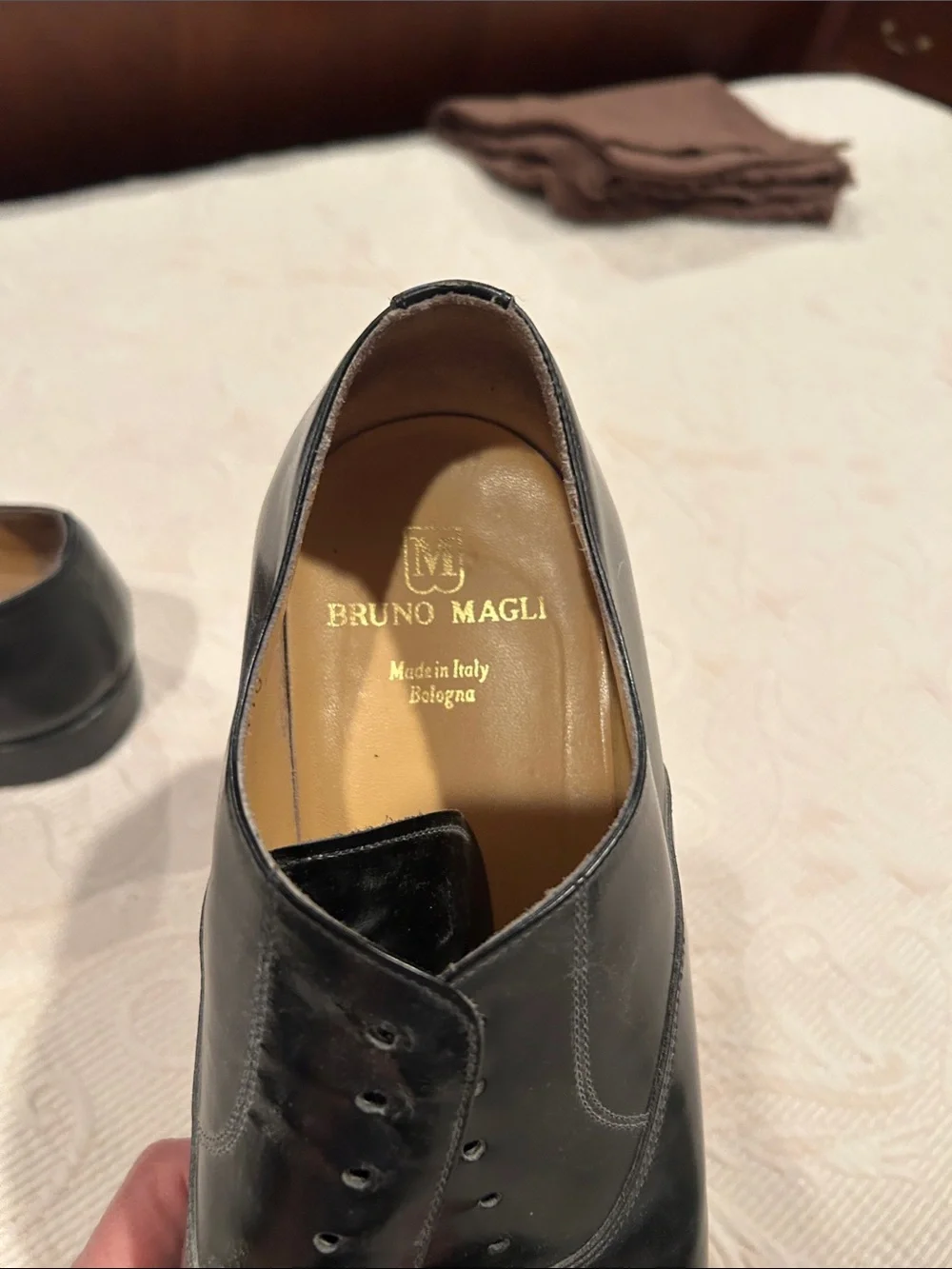 Bruno Magli Men's Black Leather Dress shoes
